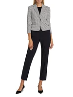 Houndstooth Micro Blazer