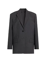 Wool Single-Breasted Sport Jacket