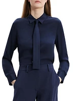 Necktie Button-Front Shirt