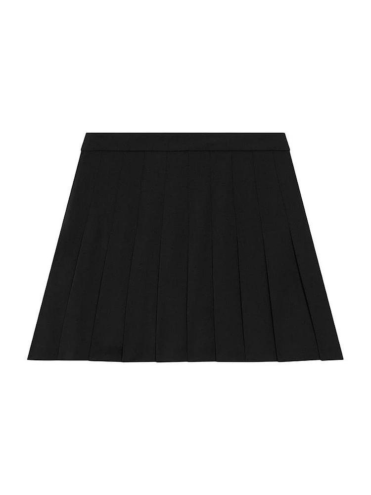 Pleated Mini Skirt