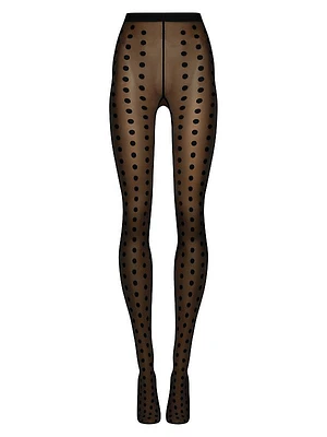 Bonny Polka Dot Sheer-Opaque Tights