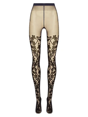 Floral Sheer Tights