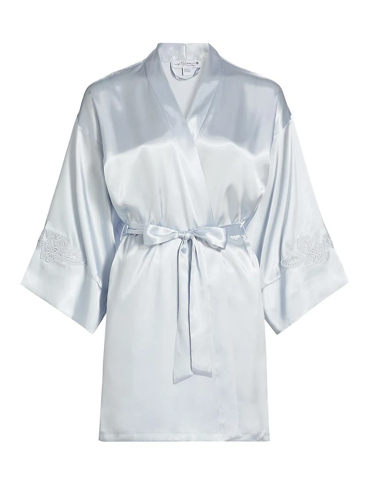 Reine Satin Wrap Robe