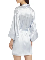 Reine Satin Wrap Robe