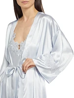 Reine Satin Wrap Robe