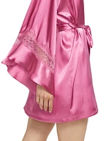 Joelle Satin Wrap Robe