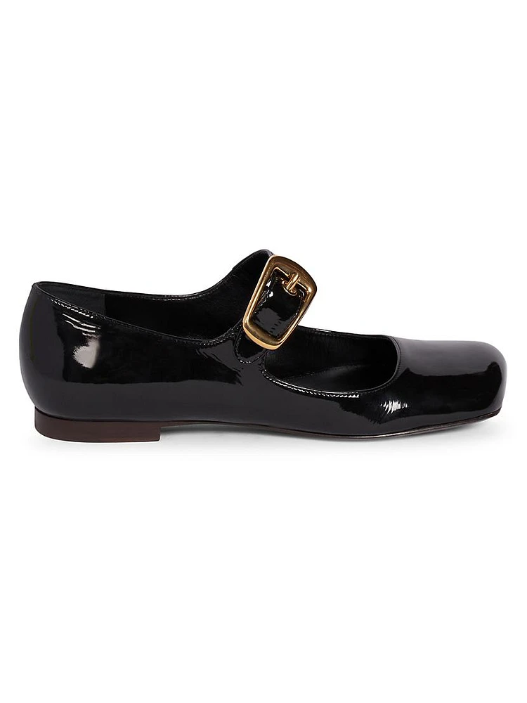 Polly Patent Leather Mary Jane Flats