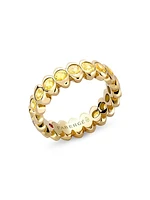 Colours of Love Cosmic Curve Yellow Gold Yellow Sapphire Eternity Ring