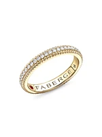 Colours of Love Yellow Gold Diamond Fluted Eternity Ring