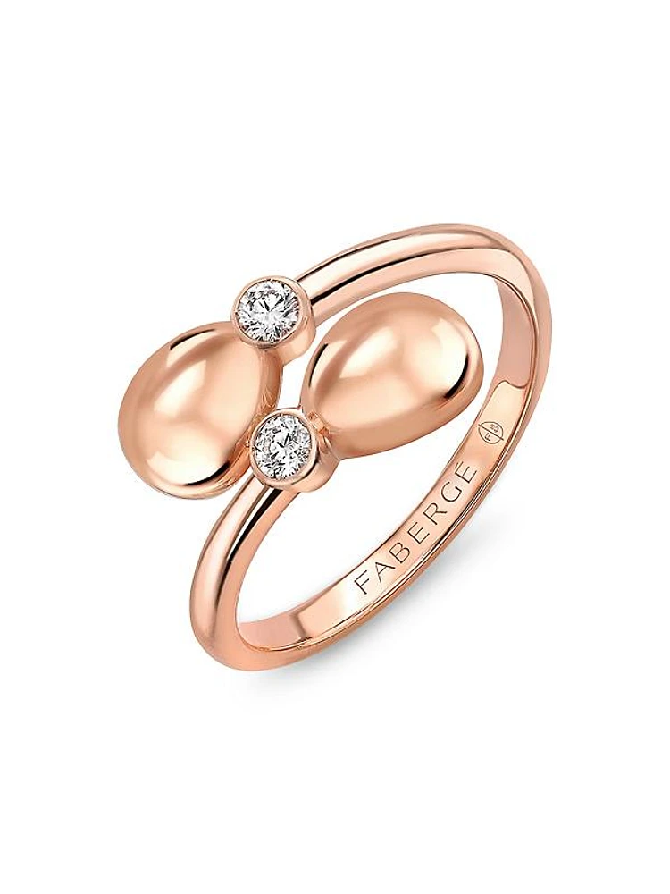 Essence Rose Gold Crossover Ring