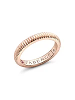 Colours of Love Rose Gold Fluted Ring