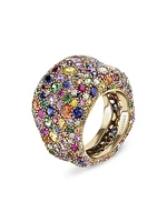 Emotion Yellow Gold Multicoloured Gemstone Grande Ring