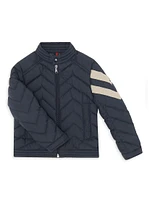 Little Boy's & Otalus Quilted Down Biker Jacket