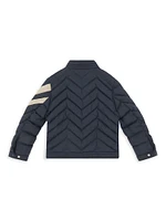 Little Boy's & Otalus Quilted Down Biker Jacket