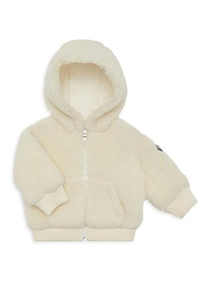 Baby Boy's & Little Teddy Fleece Zip-Up Hoodie Sweater