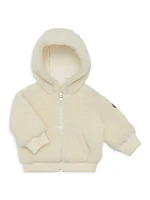 Baby Boy's & Little Teddy Fleece Zip-Up Hoodie Sweater