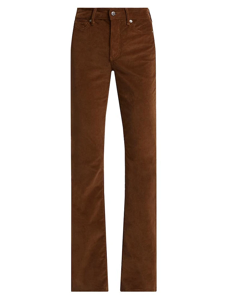 Cameron Corduroy Boot-Cut Pants