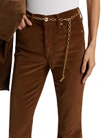 Cameron Corduroy Boot-Cut Pants