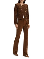 Cameron Corduroy Boot-Cut Pants