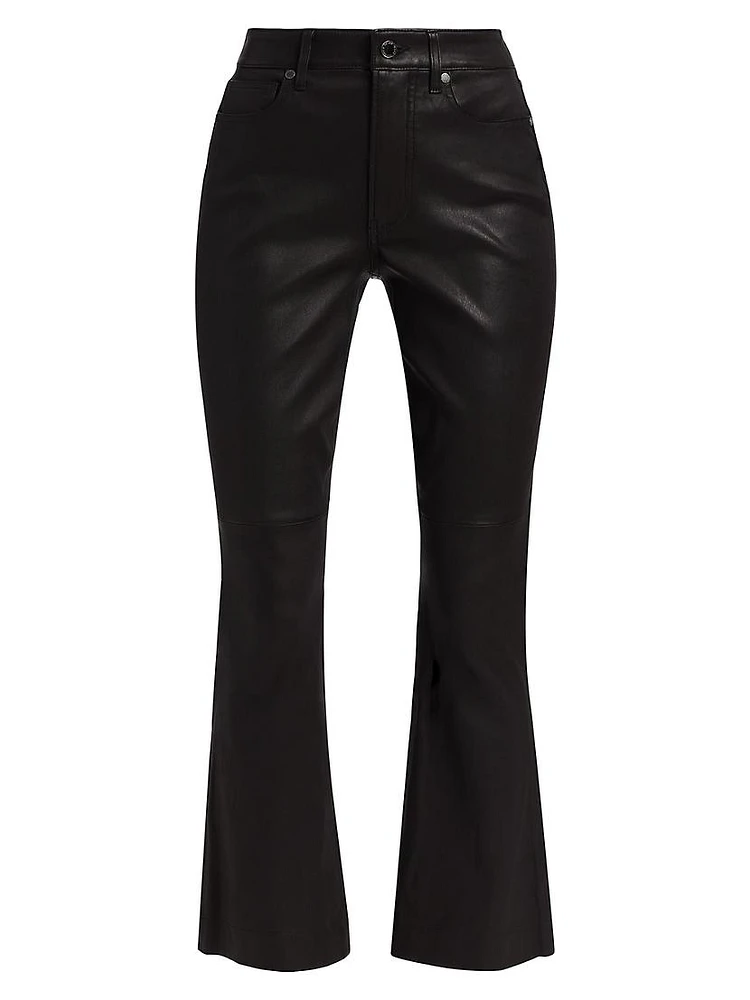 Carson Faux Leather High-Rise Pants