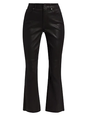 Carson Faux Leather High-Rise Pants