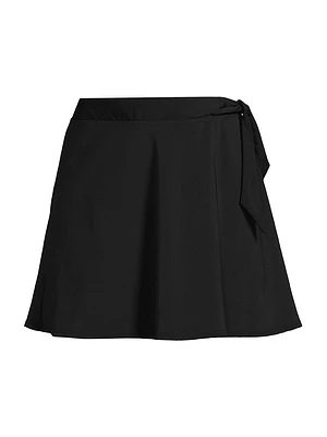 Amy Side-Tie Swim Miniskirt