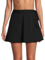 Amy Side-Tie Swim Miniskirt