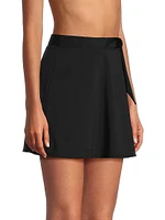 Amy Side-Tie Swim Miniskirt