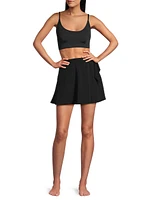 Amy Side-Tie Swim Miniskirt