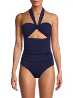 Ella Convertible Twist Front One-Piece Swimsuit