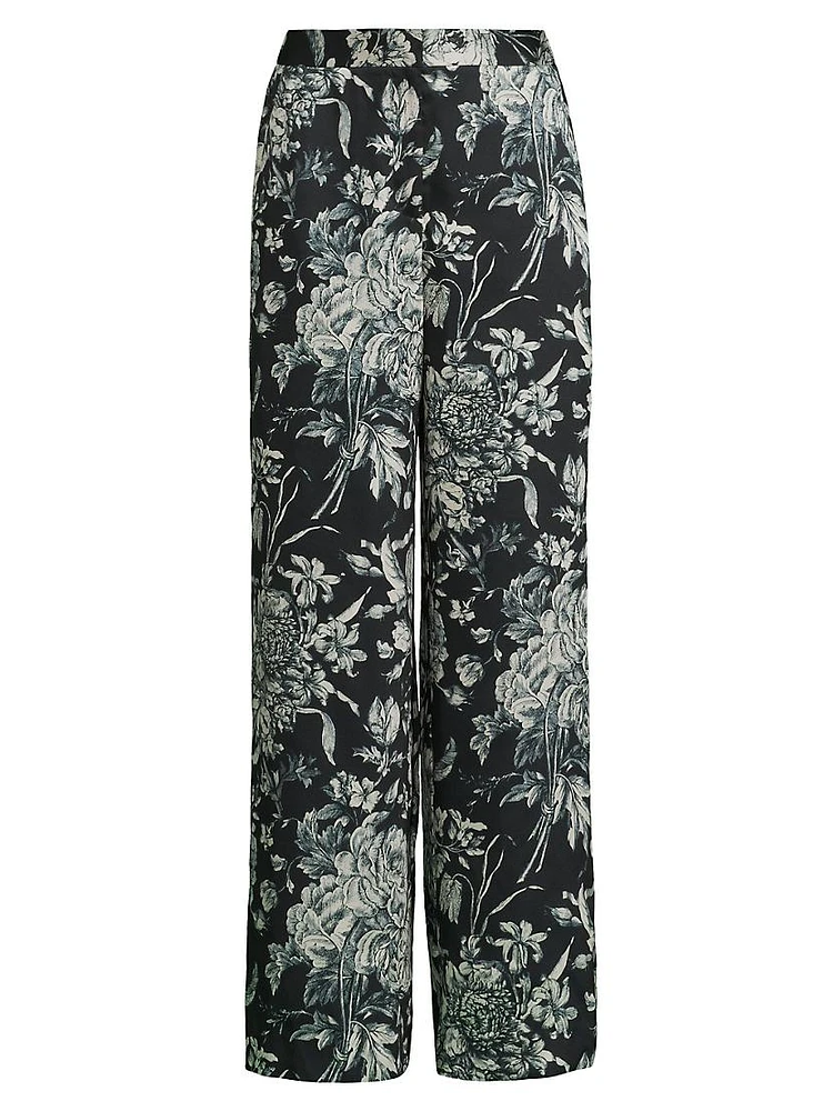 Clea Floral Wide-Leg Pants