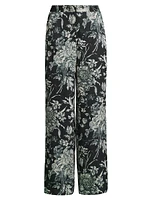 Clea Floral Wide-Leg Pants