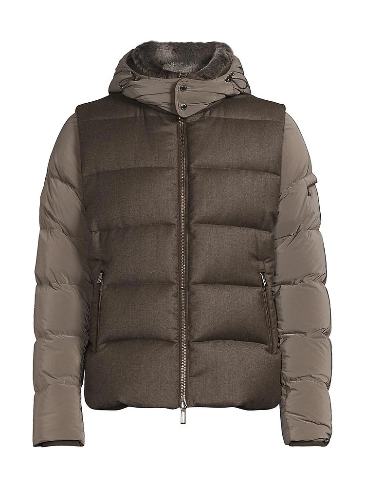 Casciano Fur-Trimmed Down Jacket