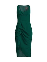 Lucetta Stretch-Crepe Sheath Midi-Dress