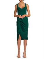 Lucetta Stretch-Crepe Sheath Midi-Dress
