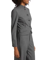 Slade Cropped Ponte Blazer