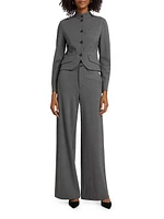 Slade Cropped Ponte Blazer