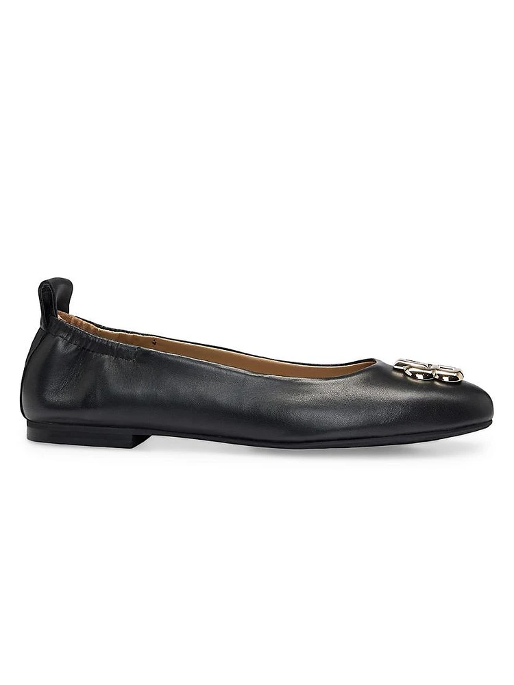 Ballerina Pumps with Double B Monogram Hardware