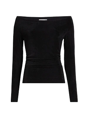 Luna Off-The-Shoulder Long-Sleeve Top