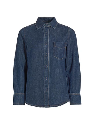 Denim Long-Sleeve Shirt