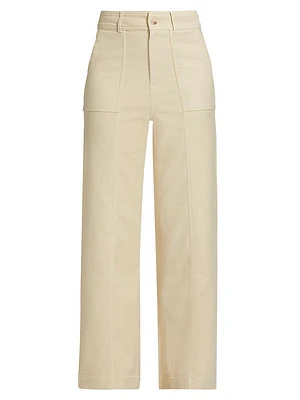 Comfort Terry Wide-Leg Pants