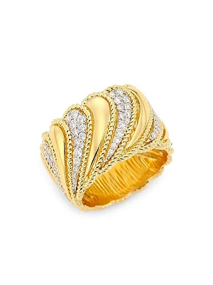 18K Yellow Gold & 0.78 TCW Diamond Ring