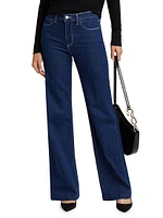 Clayton Long Wide-Leg Jeans