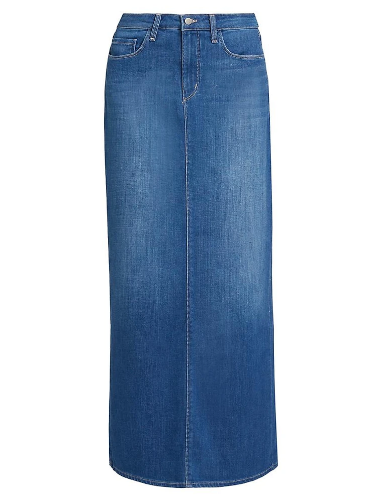 Miriam Denim Maxi Skirt