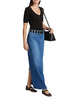 Miriam Denim Maxi Skirt