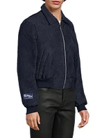 Plisse Full-Zip Jacket