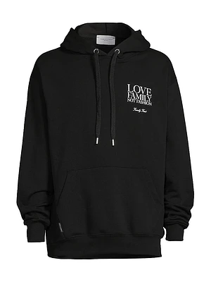 Love Family Not Fashion Hoodie