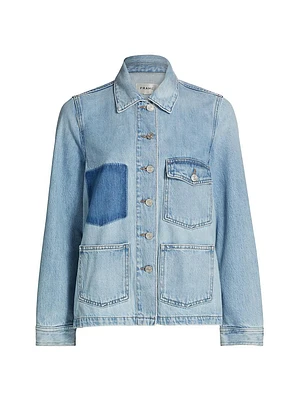 Chore Denim Button-Front Shirt Jacket