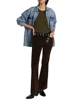 Cotton-Jersey Long-Sleeve Top