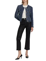 Denim Bouclé Tailored Jacket